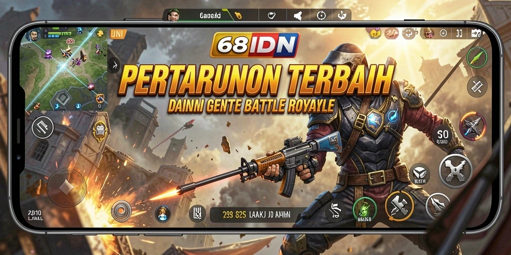 Tampilan gameplay seru dalam pertempuran Battle Royale.