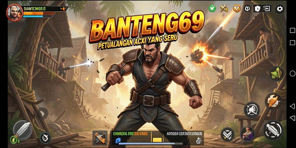 Gameplay seru dalam BANTENG69 yang penuh aksi.