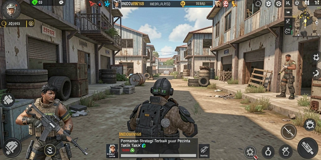 Tampilan gameplay INDOWIN168 dengan aksi strategi yang mendebarkan.