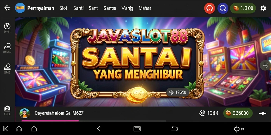 Tampilan gameplay JAVASLOT88 yang seru dan menghibur.