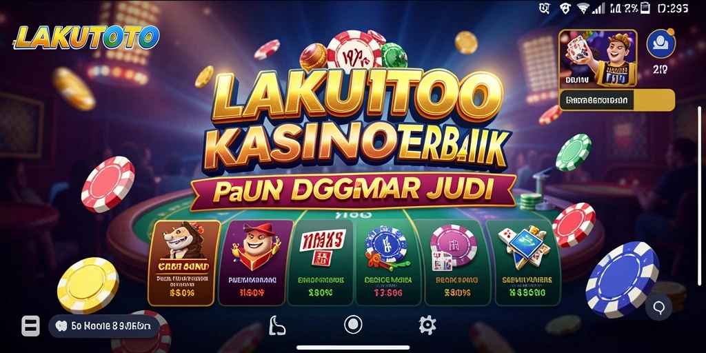 Tangkapan layar utama LAKUTOTO menunjukkan keseruan permainan Kasino.