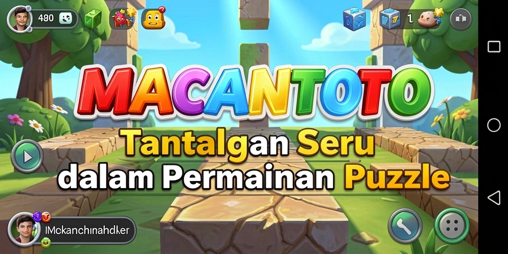 Screenshot gameplay <strong>MACANTOTO</strong> menunjukkan tantangan Puzzle yang menantang dan menarik.
