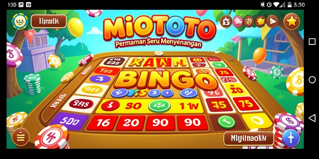 Screenshot gameplay MIOTOTO menunjukkan suasana bermain Bingo yang seru.