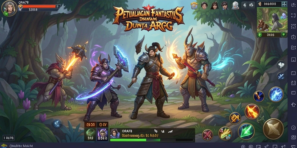 Tampilan gameplay ORA78 yang mendebarkan dalam dunia ARPG.