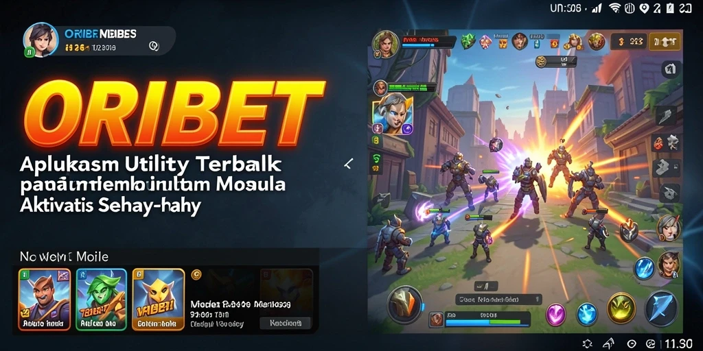 Tampilan antarmuka aplikasi ORIBET yang modern dan intuitif.