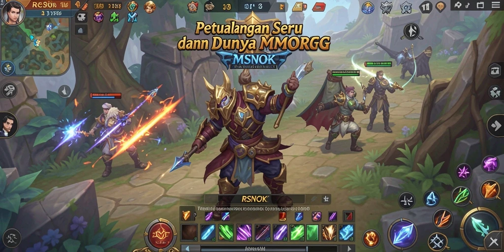 Gameplay seru RSNOK dalam aksi penuh petualangan MMORPG.