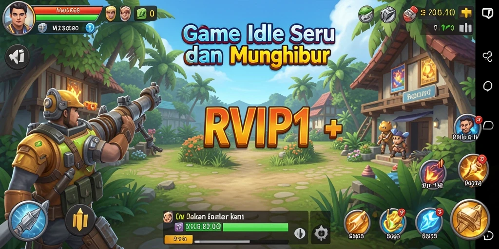 Tampilan game RVIP1 dengan mekanisme Idle yang menarik.