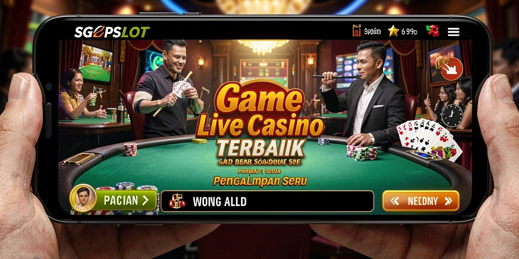 Tampilan game live casino yang menarik dan interaktif di SGPSLOT.