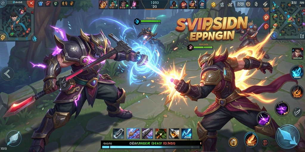 Gameplay seru di SVIPSIDN dengan pertarungan tim yang intens.