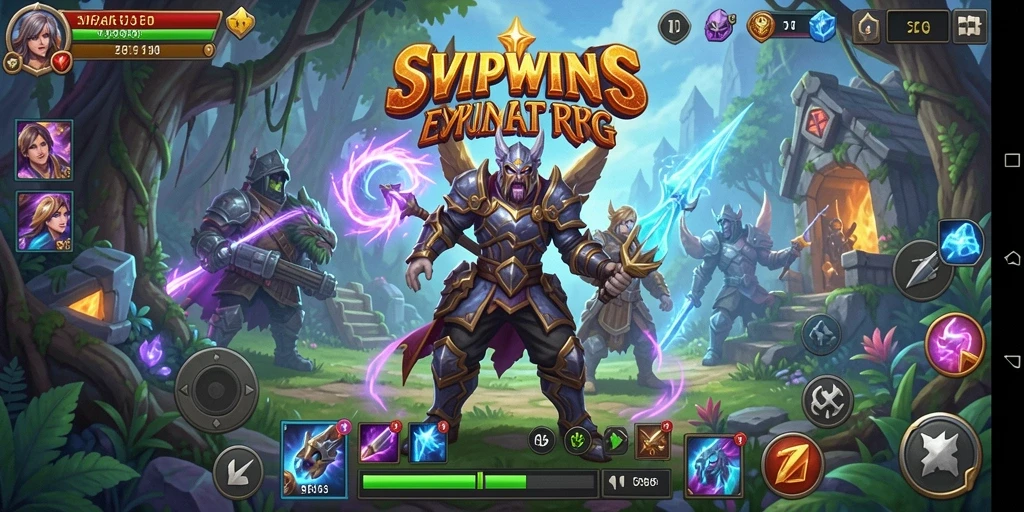 Screenshot menarik dari gameplay RPG SVIPWINS.