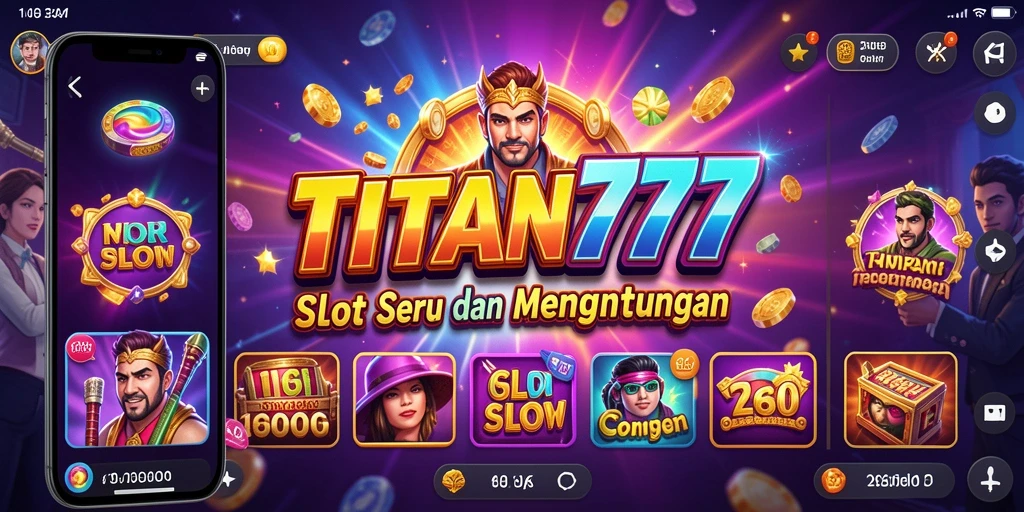 Screenshot gameplay dari TITAN777 menampilkan pengalaman slot yang memukau.