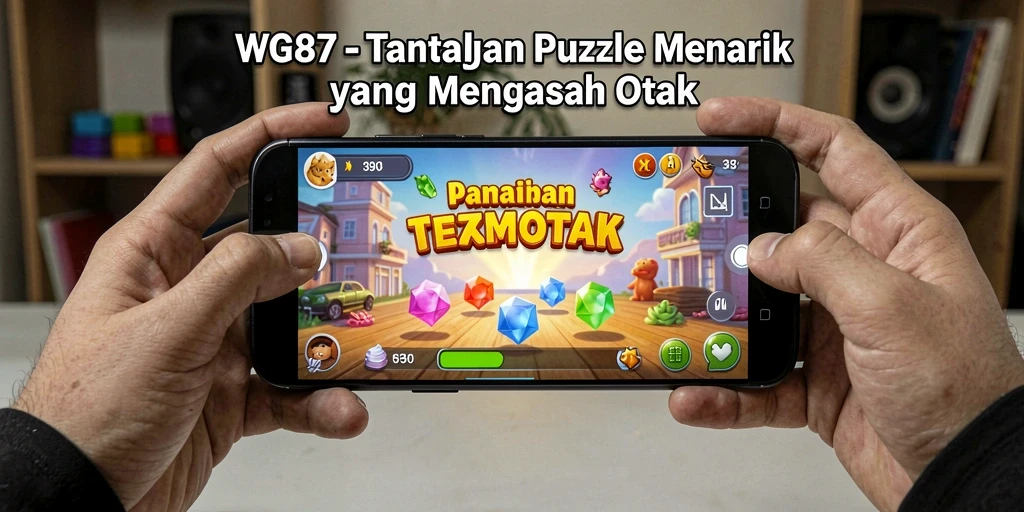 Tampilan gameplay WG87 dengan level Puzzle yang menantang.